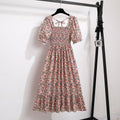 Vestido Feminino de Verão Florido Plissado Ferrazi