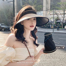 Viseira Chapéu Feminino de Palha com Proteção UV50+ Ferrazi