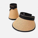 Viseira Chapéu Feminino de Palha com Proteção UV50+ Ferrazi