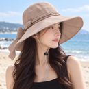 Chapéu Feminino de Verão com Laço e Proteção Solar Ferrazi