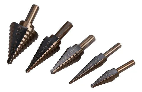 Brocas Titânio Kit 5 Peças Com Caixa Organizadora 